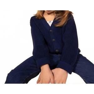 NEW PETIT BATEAU knitted cardigan in navy